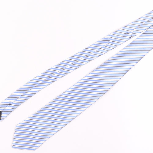 Jeff Banks Men's Blue Striped Silk Tie