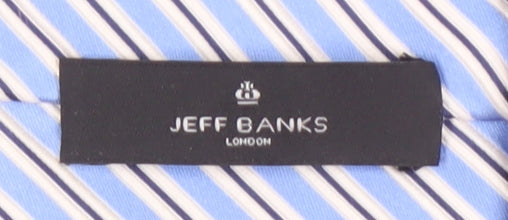 Jeff Banks Men's Blue Striped Silk Tie
