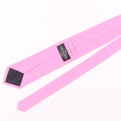 The Savile Row Company Men's Pink Silk Tie