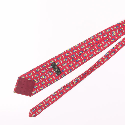 Jonelle Silk Men's Red Floral Tie