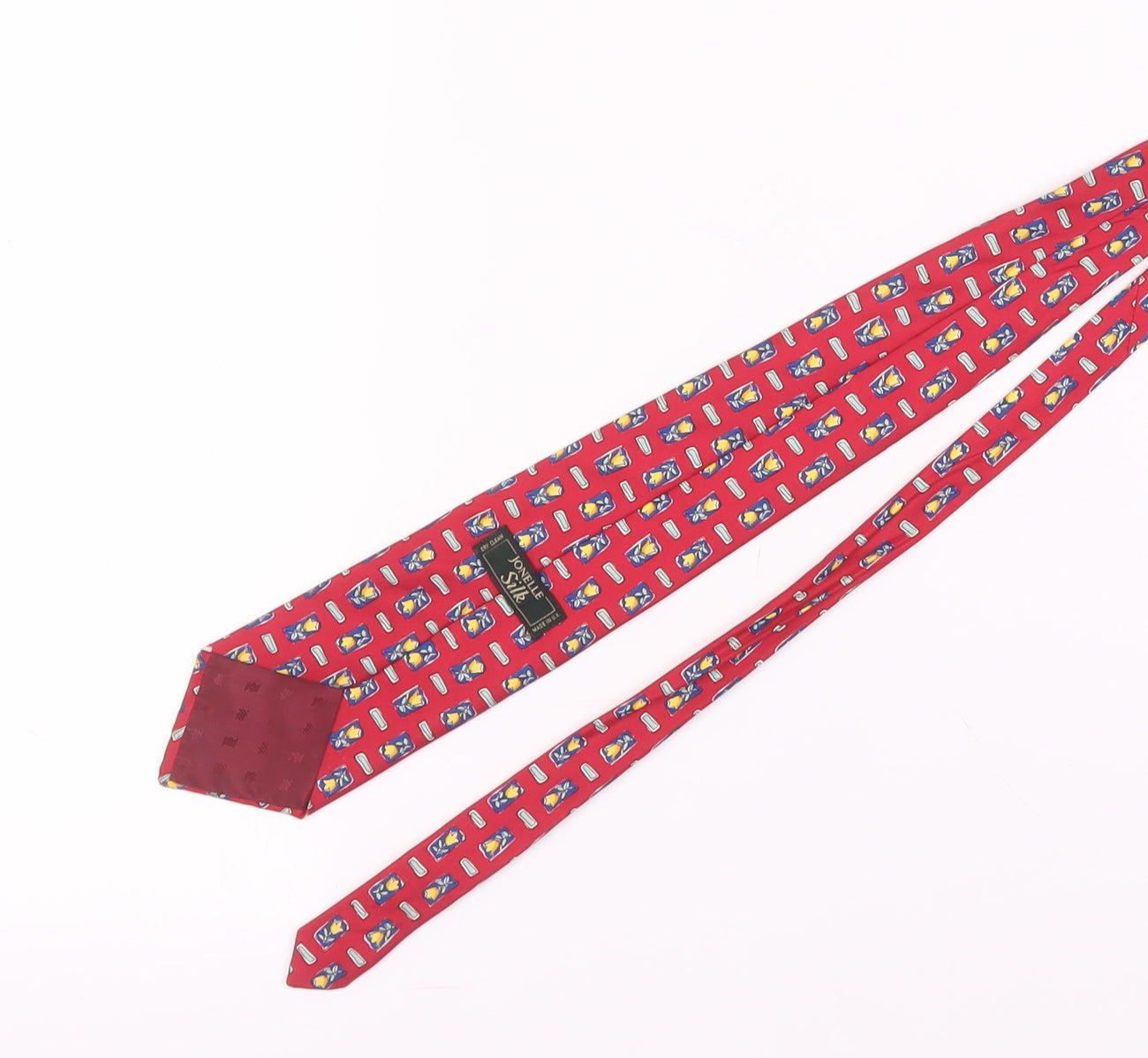 Jonelle Silk Men's Red Floral Tie