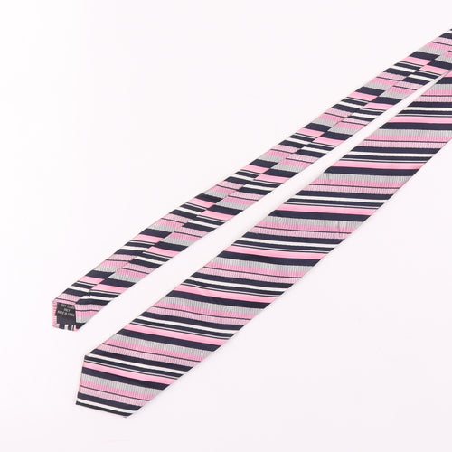 Daniel Hechter Pink Striped Silk Men's Tie
