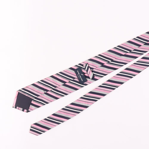 Daniel Hechter Pink Striped Silk Men's Tie