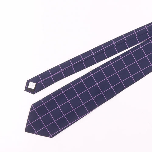 Jacques Ester Men's Navy Check Tie