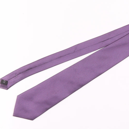 Taylor & Wright Men's Purple Striped Silk Tie