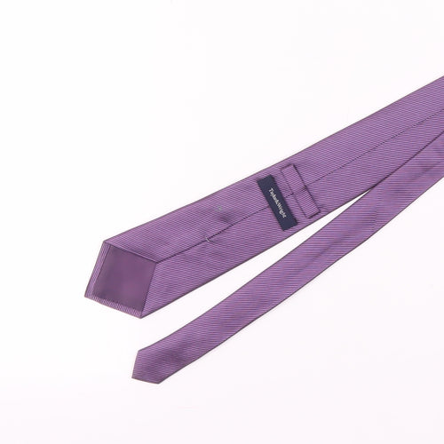 Taylor & Wright Men's Purple Striped Silk Tie