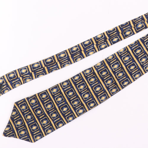 Pierre Cardin Men's Blue Geometric Silk Tie