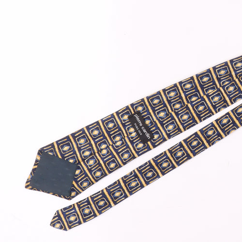 Pierre Cardin Men's Blue Geometric Silk Tie