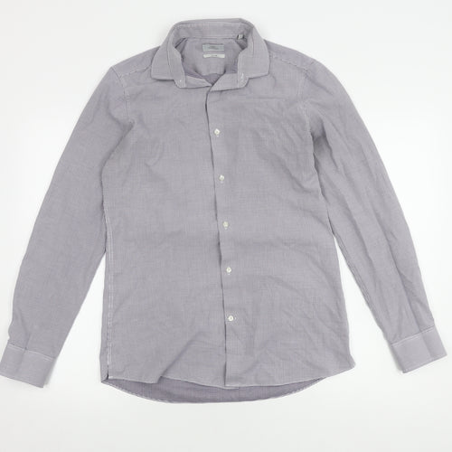 Next Men's Multicolour Slim Fit Check Shirt Size 15.5