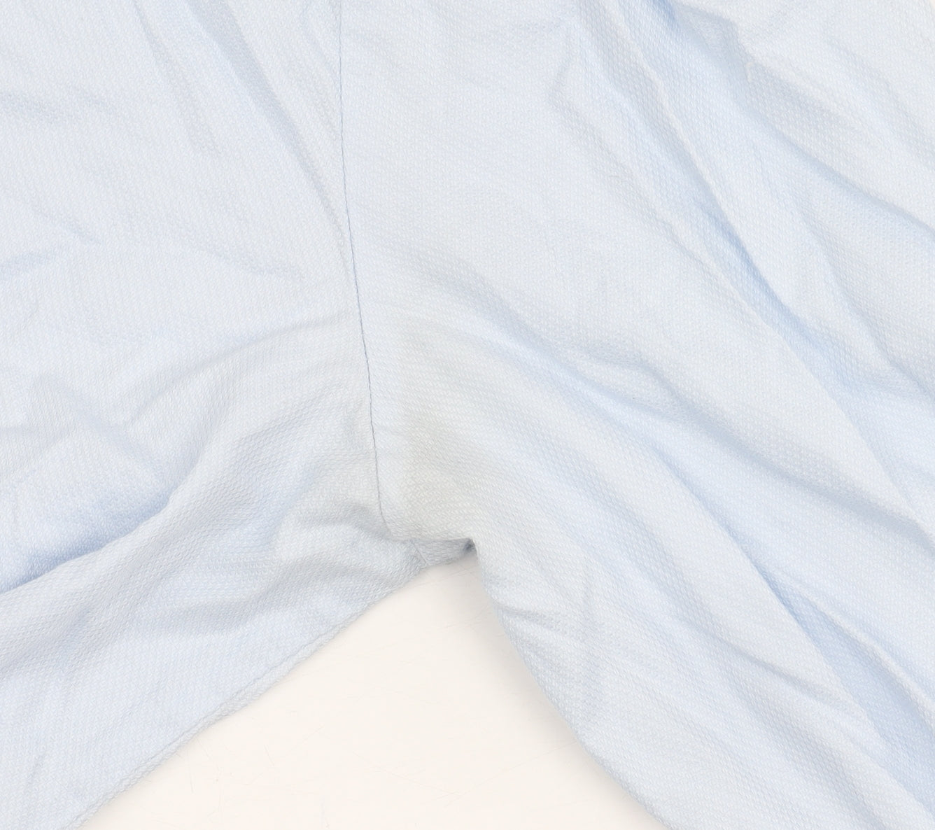 River Island Men's Blue Cotton Long Sleeve Shirt