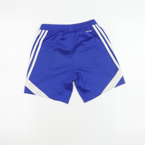 Adidas Boys Blue Athletic Shorts 10-11 Years