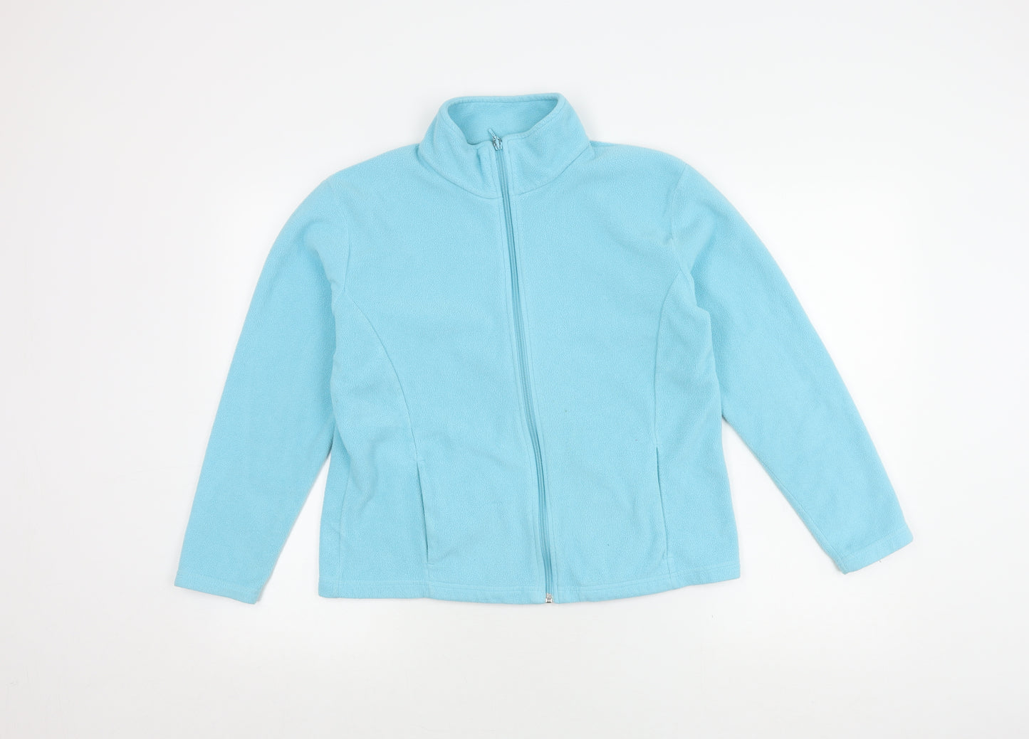 Marks and Spencer Women's Blue Fleece Jacket, Size 16