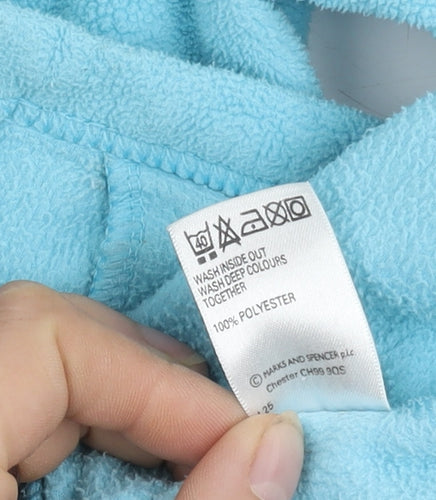 Marks and Spencer Women's Blue Fleece Jacket, Size 16
