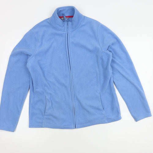 Marks and Spencer Women's Blue Fleece Jacket Size 16