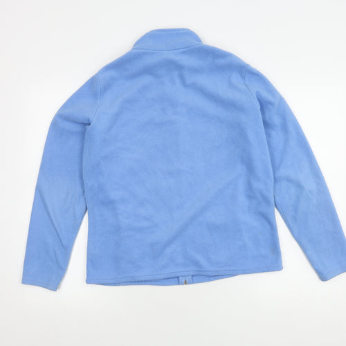 Marks and Spencer Women's Blue Fleece Jacket Size 16