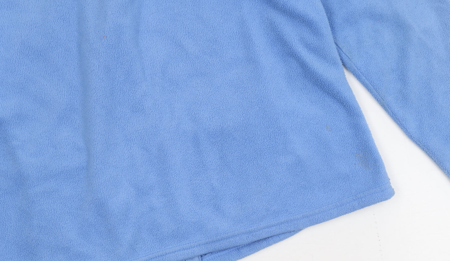 Marks and Spencer Women's Blue Fleece Jacket Size 16