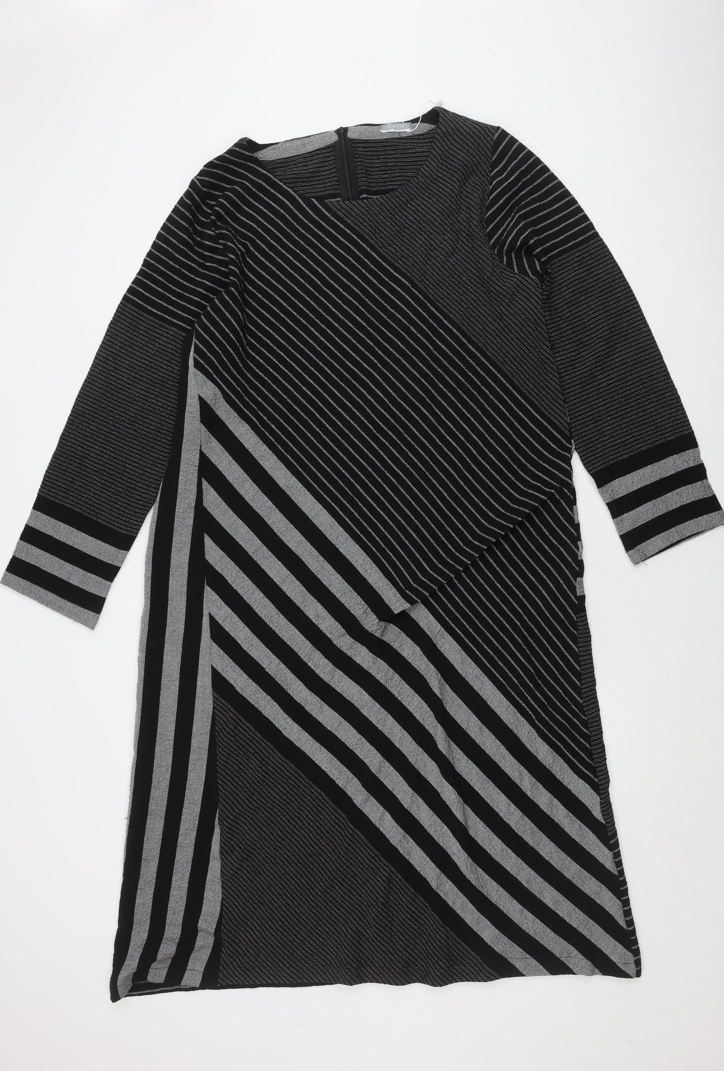 Naya Women's Black Striped Dress Size 6