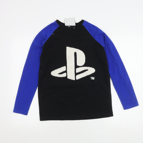 SICEM Boys PlayStation Sweatshirt 12-13Y Black Blue
