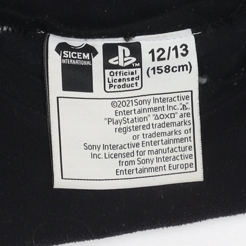 SICEM Boys PlayStation Sweatshirt 12-13Y Black Blue