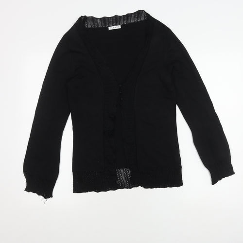 Planet Women's Black XS Cardigan V-Neck