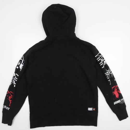 Superdry Men's Black Graphic Print Pullover Hoodie M/L