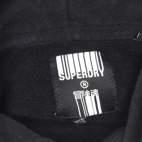 Superdry Men's Black Graphic Print Pullover Hoodie M/L
