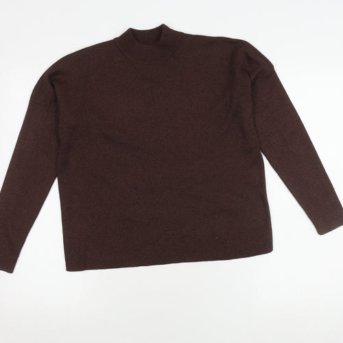 Reserved Women's Brown High Neck Pullover Jumper - S