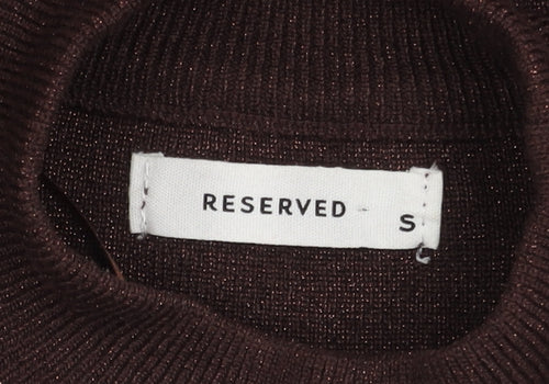 Reserved Women's Brown High Neck Pullover Jumper - S