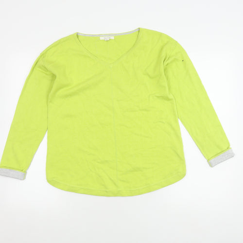 White Stuff Women's Green Cotton Pullover Jumper, Size 10