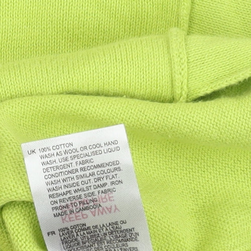 White Stuff Women's Green Cotton Pullover Jumper, Size 10