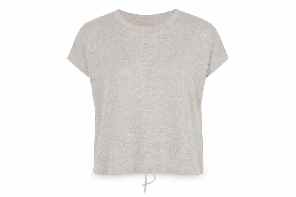 Front view of Wallis Women's Beige Knit Top M Round Neck