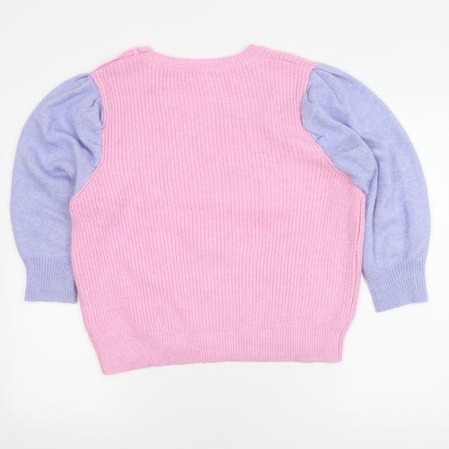 Oasis Women's Pink Pullover Jumper - Size L