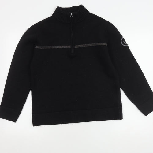 Duck and Cover Men's Black Medium Full Zip Jumper