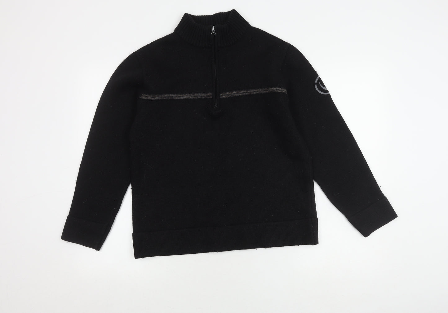 Duck and Cover Men's Black Medium Full Zip Jumper
