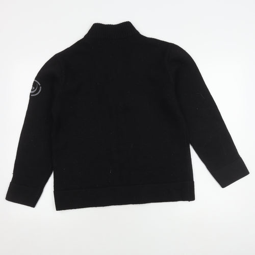 Duck and Cover Men's Black Medium Full Zip Jumper