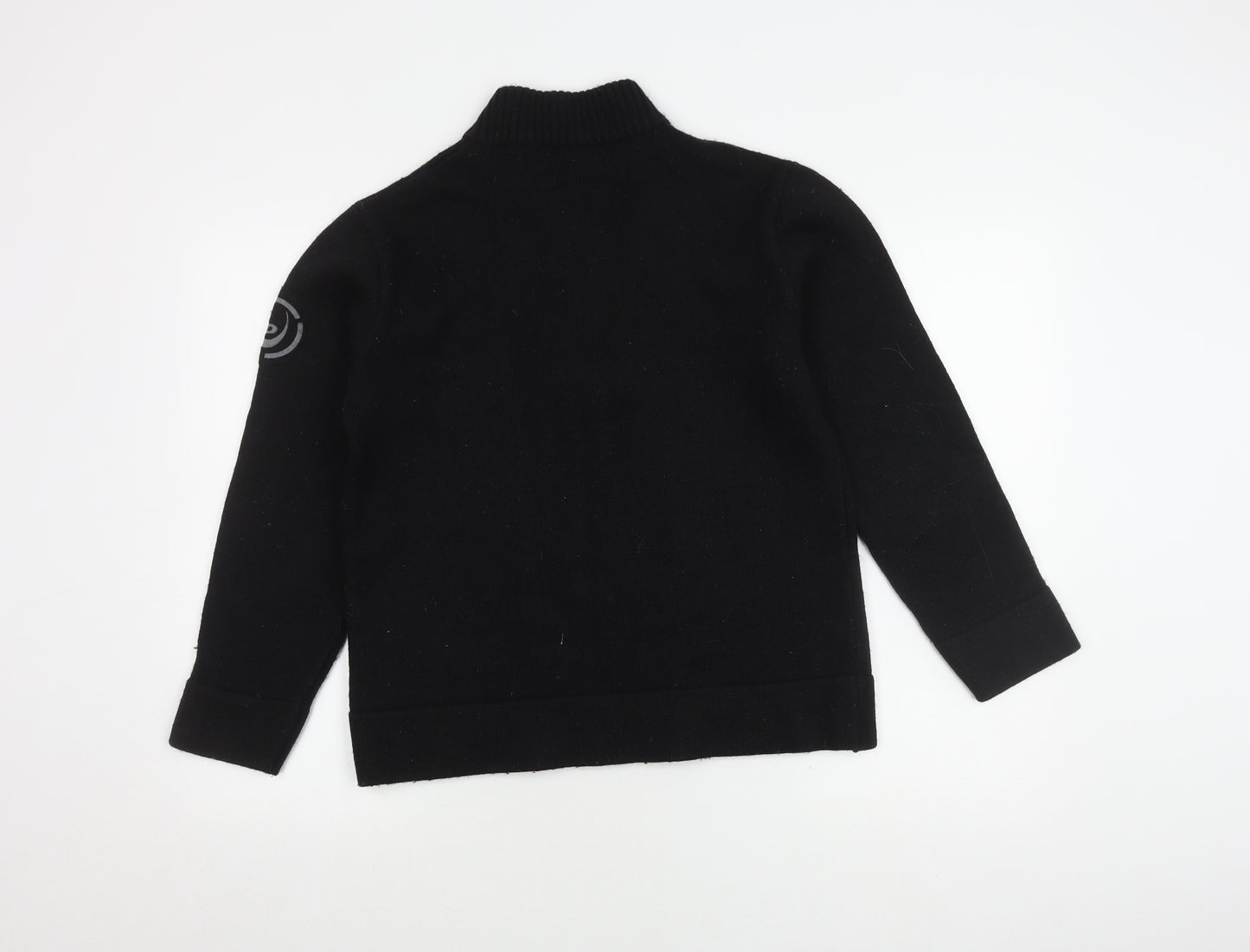 Duck and Cover Men's Black Medium Full Zip Jumper