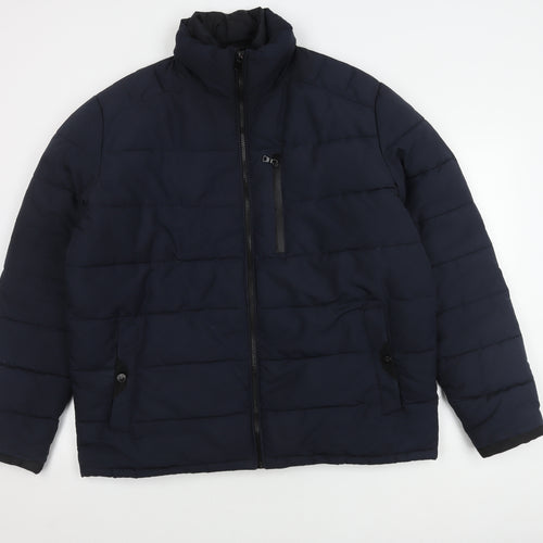 Marks and Spencer Men's XL Blue Puffer Jacket