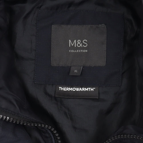 Marks and Spencer Men's XL Blue Puffer Jacket