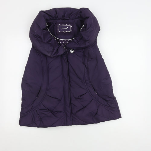 Per Una Women's Purple Puffer Waistcoat L