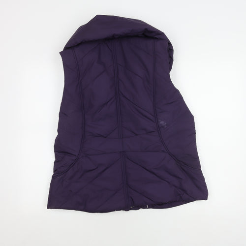 Per Una Women's Purple Puffer Waistcoat L
