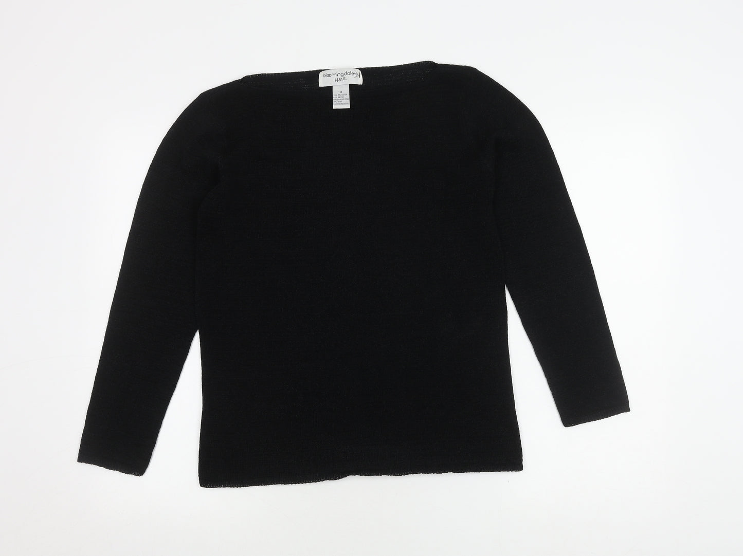 Bloomingdale's Y.E.S. Women's Black Pullover Jumper M