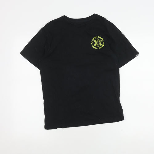 Vans Simpsons Boys T-Shirt Black 12-13 Years Graphic Print