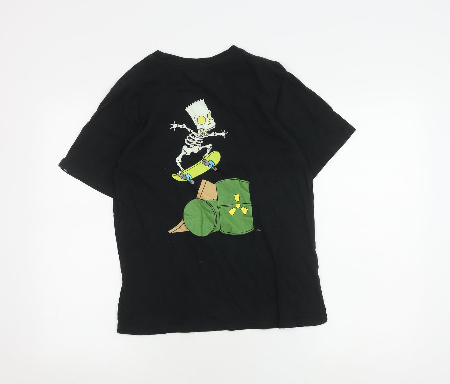 Vans Simpsons Boys T-Shirt Black 12-13 Years Graphic Print