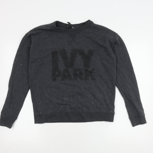 Ivy Park Women's Grey Sweatshirt Medium Pullover