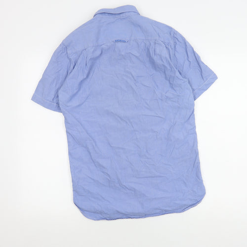 Superdry Men's Blue Button-Up Shirt M