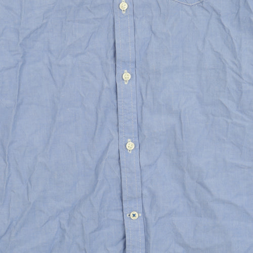 Superdry Men's Blue Button-Up Shirt M