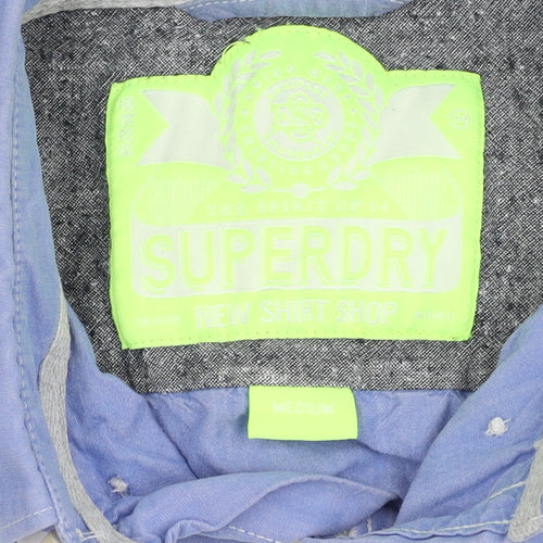 Superdry Men's Blue Button-Up Shirt M