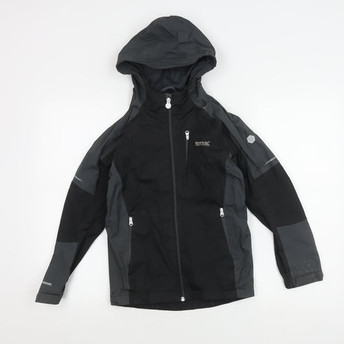 Regatta Boys' Black Hooded Parka 9-10 Years