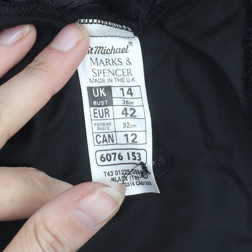 Marks and Spencer Women's Black Sleeveless Blouse