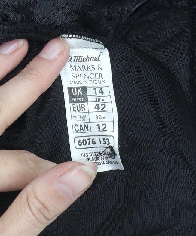 Marks and Spencer Women's Black Sleeveless Blouse